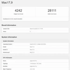 Apple’ın M5 Pro Çipi Performans Testlerinde Dikkat Çekiyor 7 MacBook Pro M5 Pro ve M5 Max 2 - indir soft